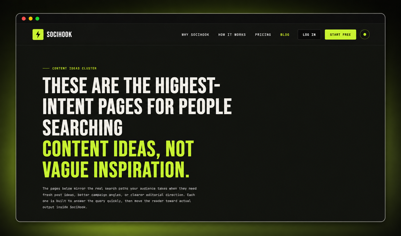 SociHook blog homepage preview